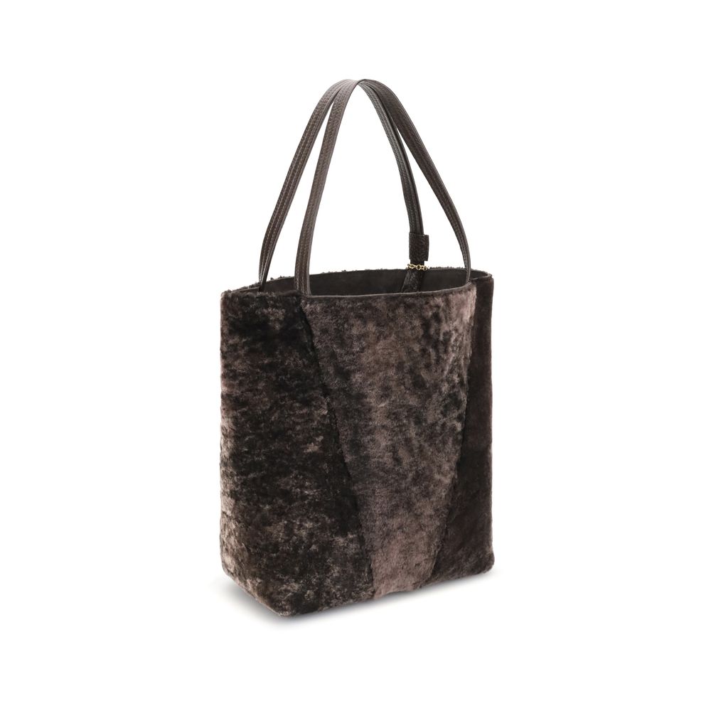 Chloé Brown Lamb Ovis Aries Aries Shoulder Bag